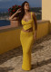 Women Summer Solid Casual Beach Two-piece Skirt Set