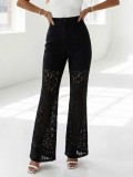 Women Spring Summer Casual Lace Blazer