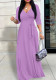Women V Neck Maxi Dress