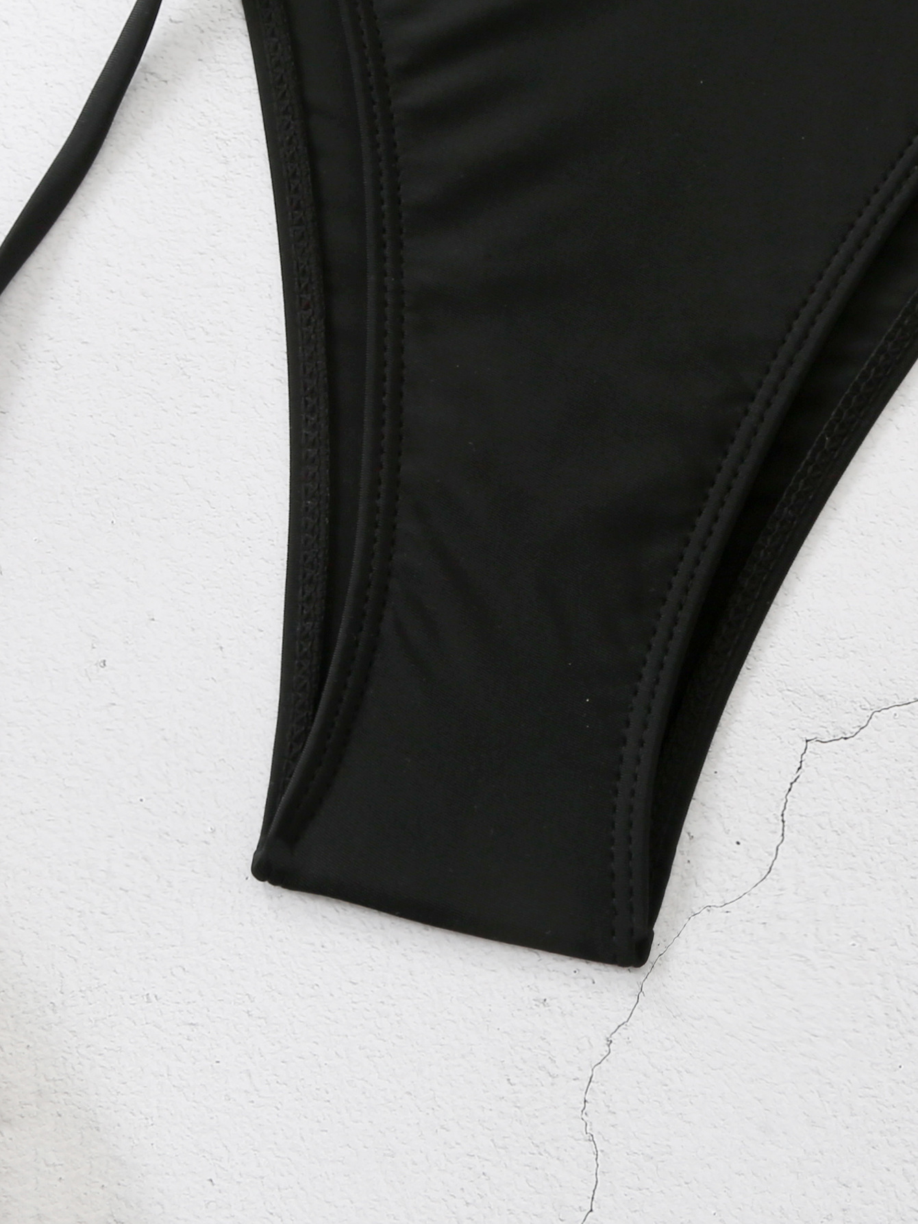 Bow Patchwork Two-Piece Swimsuit for Beachwear
