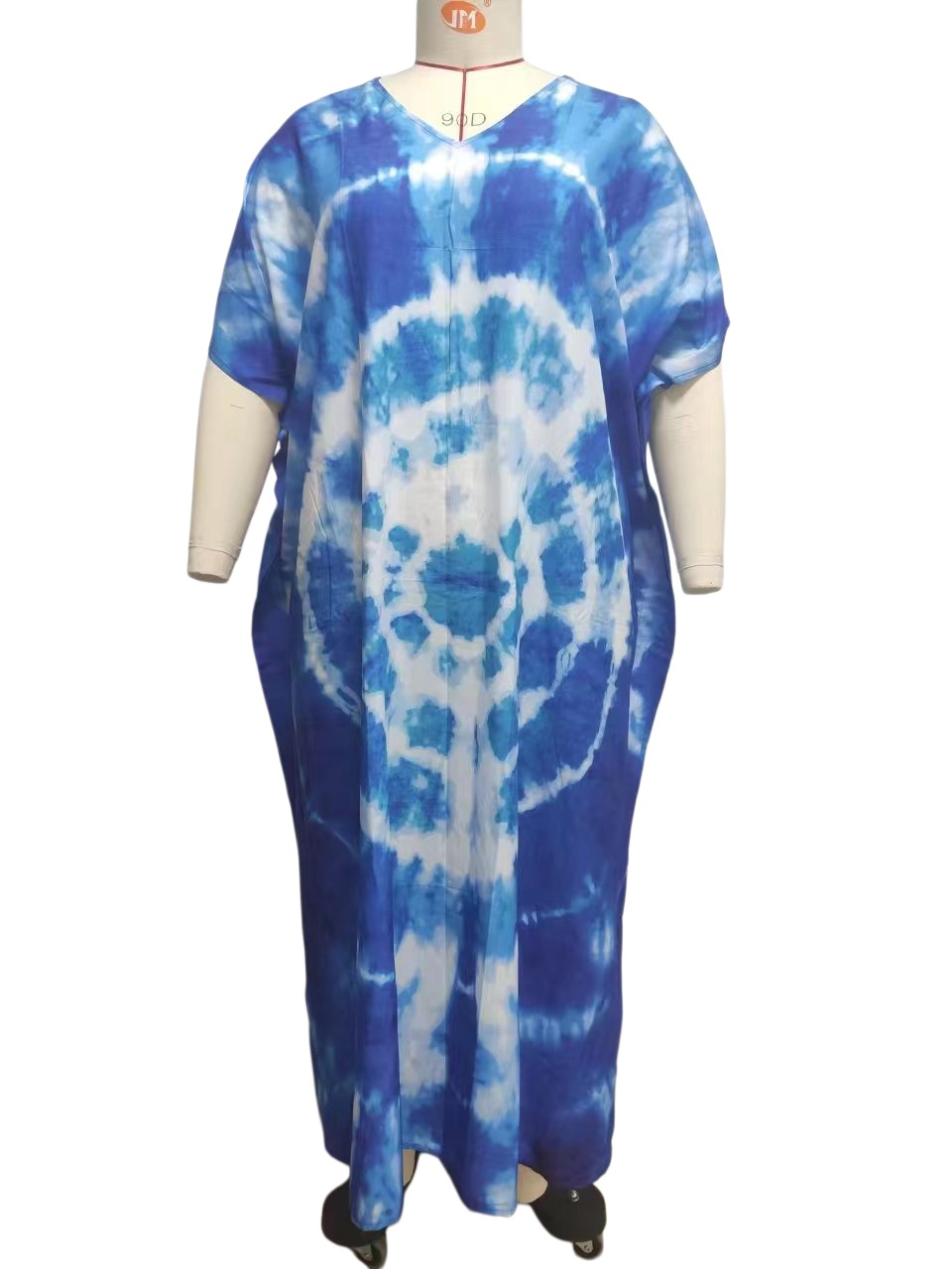 Blue Bohemian Cover-Up Dress for Summer Beach Holidays