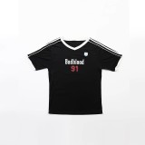 Women Summer American Print Short Sleeve T-Shirt Top