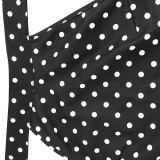 Women French Polka Dot Halter Neck Summer Backless Dress
