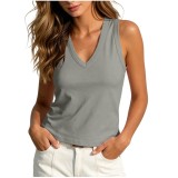 Women Sexy American Cami T-Shirt Top