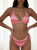 Women Summer Bikini Sexy Backless Tie Swimsuit
