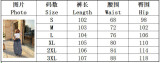 Women Detachable Waistband Star Patch Denim Pant