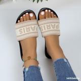 Plus Size Women Summer Casual Beach Slide Slippers