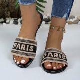 Plus Size Women Summer Casual Beach Slide Slippers