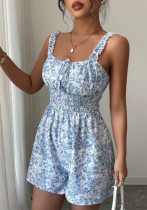 Women Floral Cami Print Summer Holidays Casual Jumpsuit Women Floral Cami Print Summer Holidays Casual Jumpsuit