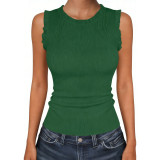 Women Summer Ribbed Knit Cami Top