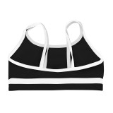 Women Stretch Color Block Sports Bra and Leggings Two Piece