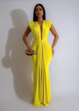 Women Sexy V Neck Sexy Maxi Dress