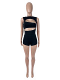 Women Sexy Cut Out Top and Skirt Two Piece