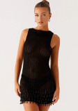Women Sleeveless Cover Up Dress Summer Holidays Beach Dress