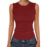 Women Summer Ribbed Knit Cami Top