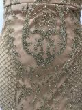 Women Spring Summer Sleeveless V Neck Shiny See-Through Maxi Dress