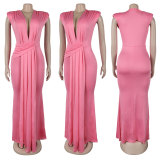 Women Sexy V Neck Sexy Maxi Dress
