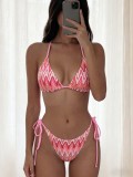 Women Summer Bikini Sexy Backless Tie Swimsuit