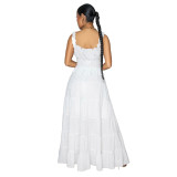 Women Sexy Sleeveless Cami Top & Skirt Two-Piece Set