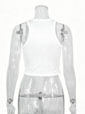 Women Round Neck Sleeveless Top