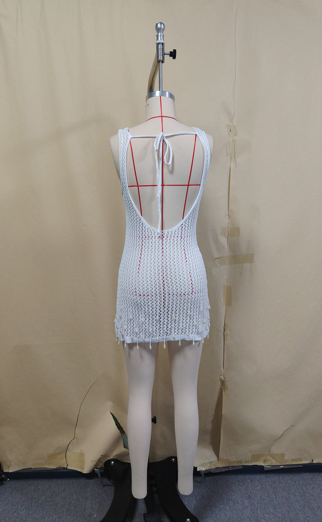 Sleeveless Cover-Up Dress for Summer Beach Holidays