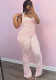 Women Summer Polka Dot Printed Slim Fit Halter Neck Tank Top & Pants Set