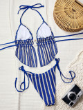 Women Blue Trendy Two Pieces Bikini Beach & Holiday Swimwear