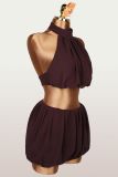 Women Sleeveless Top and Bud Skirt Two Pieces