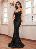 Women Elegant Sequins Dress