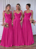 Women Bridesmaid Strap Dress