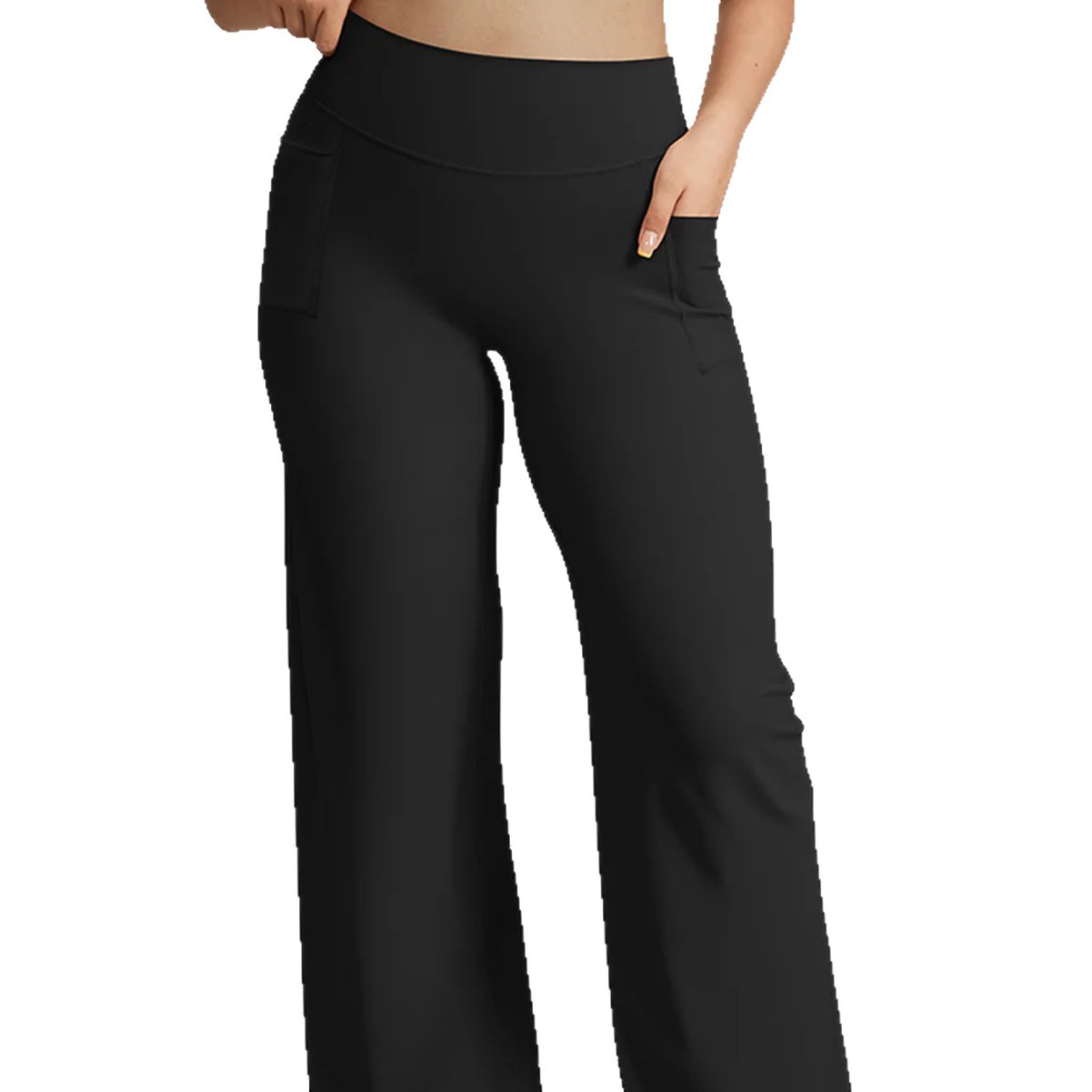 Stretchy Bell Bottom Pants for Fitness & Yoga