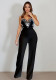Women Spaghetti Strap Tube Top Jumpsuit Long Pants