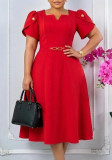 Plus Size Women Summer Elegant African Dress