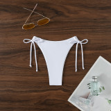 Women Lace-Up Thong Sexy Bikini Swim Trunks