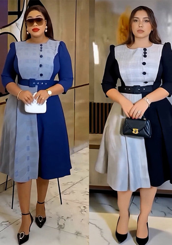 Plus Size Women African Elegant Dress