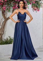 Women Strapless Maxi Dress