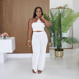 Women's Solid Camisole Top & Pants Two-Piece Set