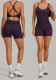 Fall Women's Adjustable Buckle Cross Waist Butt Lift Yoga Jumpsuit