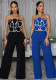 Women's Floral Strapless Crop Top & Solid Wide-Leg Pants Two-Piece Set