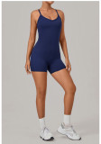 Fall Women's Adjustable Buckle Cross Waist Butt Lift Yoga Jumpsuit