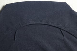 Women's Elegant Solid Round Neck Long Sleeve A-Line Mini Dress