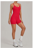 Fall Women's Adjustable Buckle Cross Waist Butt Lift Yoga Jumpsuit