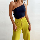 Women's Sexy Chic Tight-Fit One-Shoulder Strapless Camisole Top