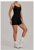 Fall Women's Adjustable Buckle Cross Waist Butt Lift Yoga Jumpsuit