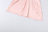 Summer Women's Chic Elegant Solid Halter Neck Tight-Fit Slim Waist Dress