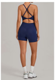 Fall Women's Adjustable Buckle Cross Waist Butt Lift Yoga Jumpsuit
