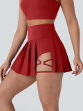 Women Casual Irregular Pleated Skirt