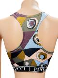 Women Sexy Geometric Vest Top and Long Pants Two-Piece Set