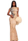 Women Sexy Sleeveless Backless Printed Bodycon Dress