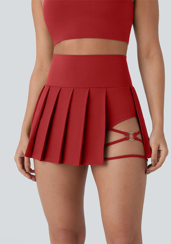 Women Casual Irregular Pleated Skirt